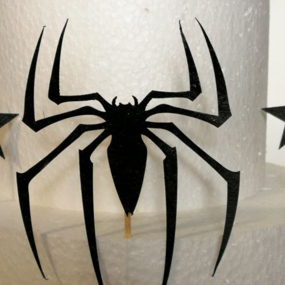 Set of 5 Happy Birthday Spiderman Inspired Topper - Picture 4 of 4